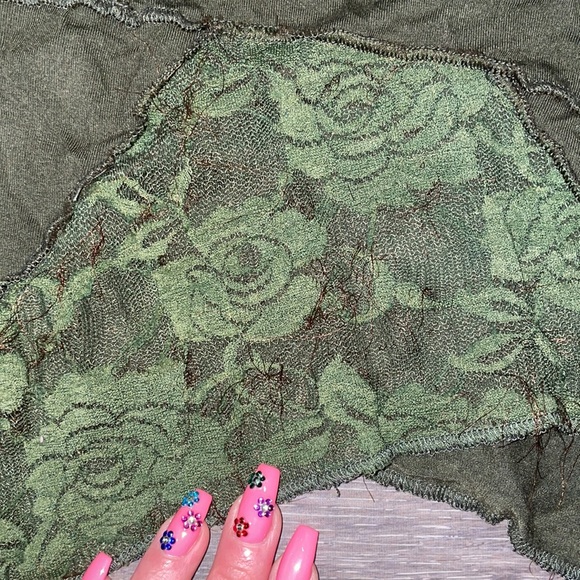 Umba Festival Mini Skirt or Top- Olive Green - Picture 6 of 8